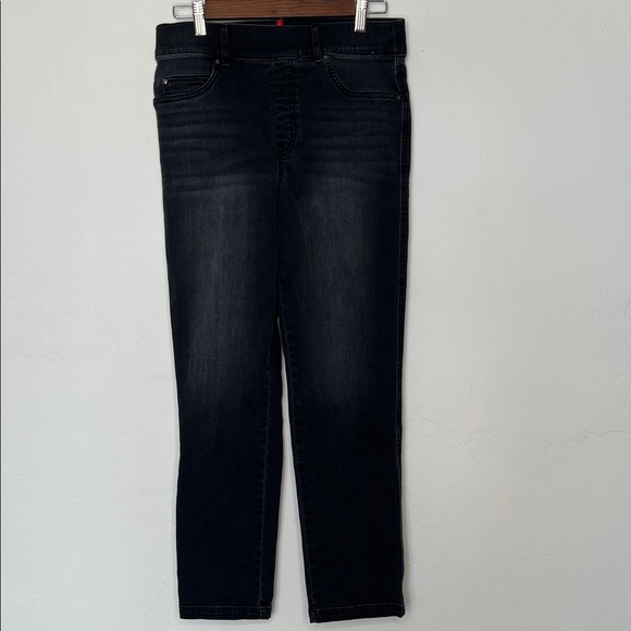 Spanx Women's Ankle Straight Leg Jeans Black Size Medium Style 20355R - Picture 3 of 5